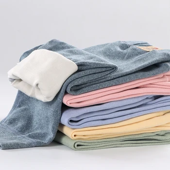 Kids' Fleece-Lined Pants | Warm Elastic Trousers for Autumn and Winter 2 Children Fleece-lined Pants for Teenager Boys Girls Warm and Cozy Elastic Winter Bottoms Clothes Suitable for Autumn and Winter 2