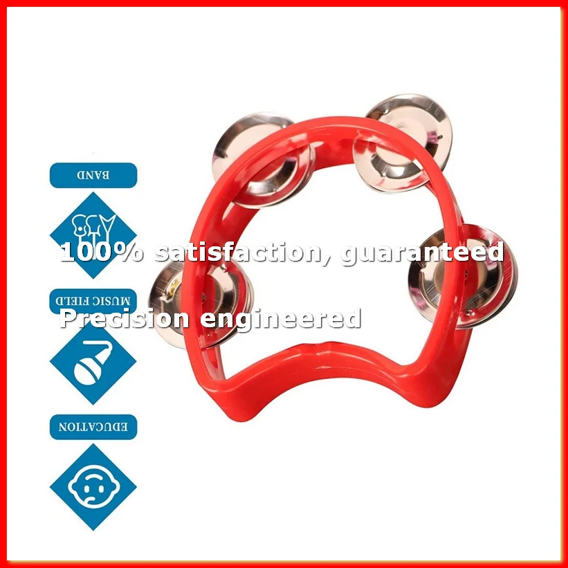 

20Pcs Plastic Tambourine Musical Instruments, Mini Handheld Tambourines,Percussion Rhythm Musical Instruments-A09G