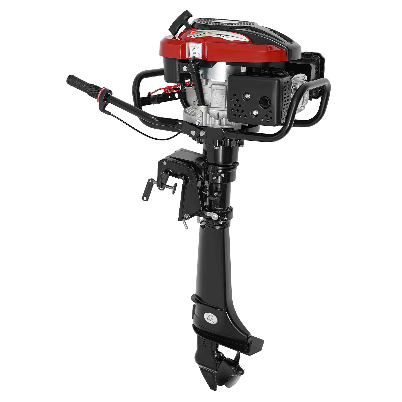 4 Stroke 7HP  196CC Aluminum Alloy Outboard Engine Air-cooling 4500-6000r/min Outboard Motor for 17.72-21.65 inches Boats