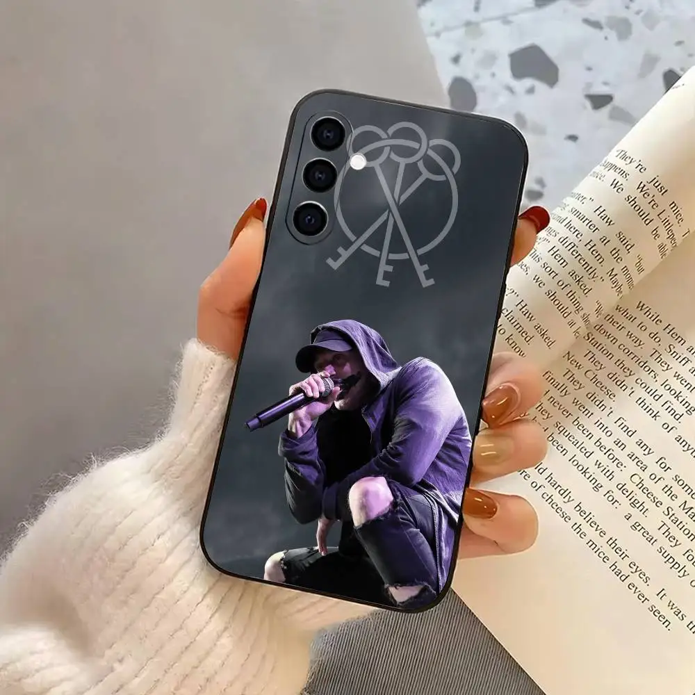 حافظة هاتف رائعة N-NF R-Rapper-es لهاتف سامسونج جالاكسي A73، A72، A71، A70، A53، A52، A51، غطاء أسود ناعم آخر