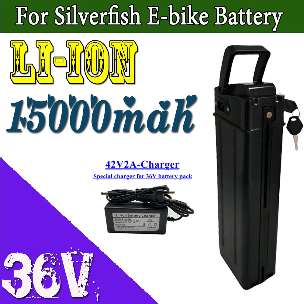 

For electric bike battery silverfish 1000W motorcycle conversion kit electric bike battery pack 36V 15000mAh18650