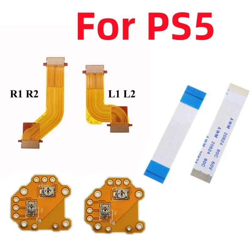 1/2/4pcs R2 L2 L1 R1 Replacement Cable For PS5 Controller Flex Cable Adaptive Trigger Handle Button Board Touch Ribbon Cable
