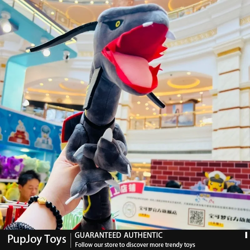 Genuine PokéMon Shiny Rayquaza Stuffed Plush Doll Cartoon Anime Figure Collectible Toy Cute Anime Peripheral Birthday Gift Doll
