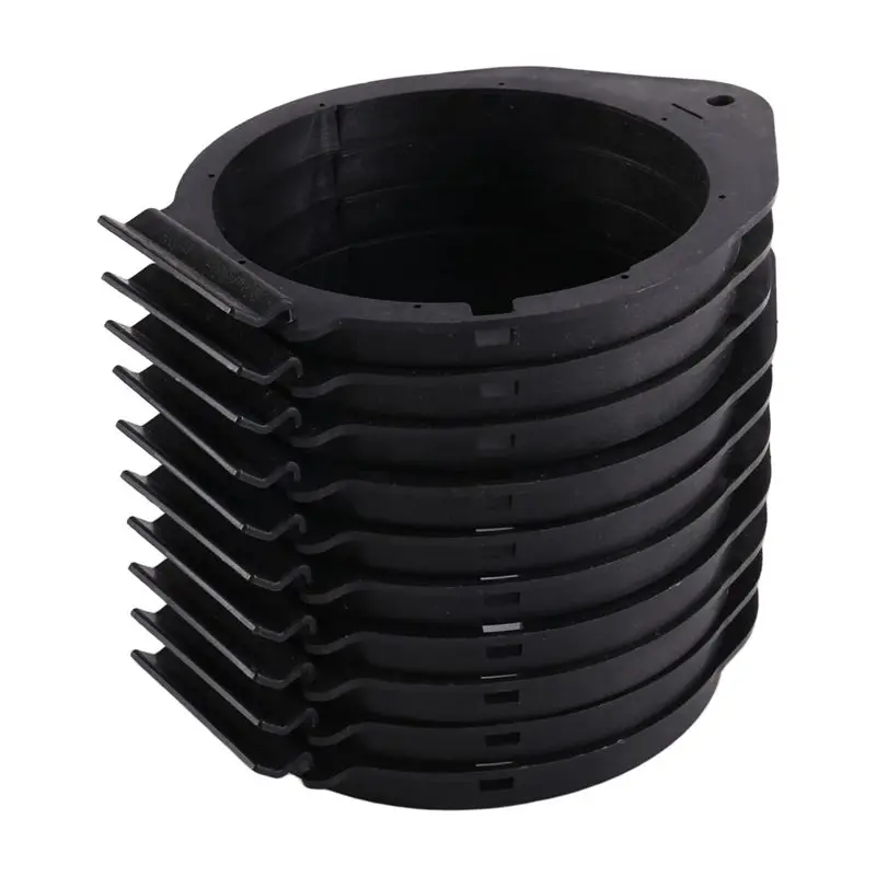 

A82M-Car Door Audio Speaker Horn Mounting Adapter Set-10Pcs 6.5" For GMC Chevy Buick Washers Brackets Plates Spacer Ring