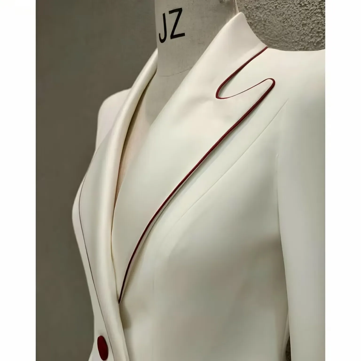 Elegant Woman Suits For Wedding Groom Tuxedos Crystal Beading 2 Pieces Jacket Pants Prom Blazers Customized