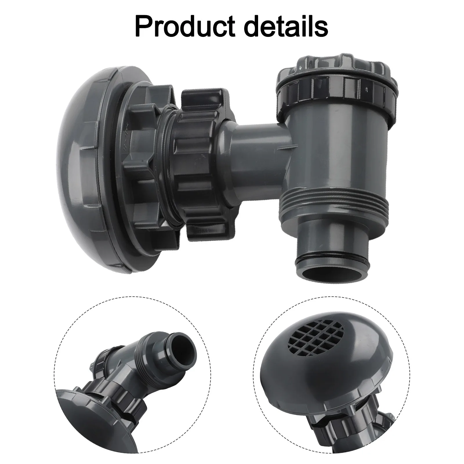 Efficient Pool Filter Switch Valve P6H1317 High Durability ABS Material for For above Ground Pool Applications