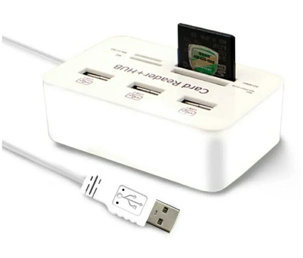 USB HUB 3.0 USB Splitter 3 Ports Extensor Multi USB Extension Multiple 3 0 Hub 2.0 SD Card Reader USB3.0 Expander For Home PC