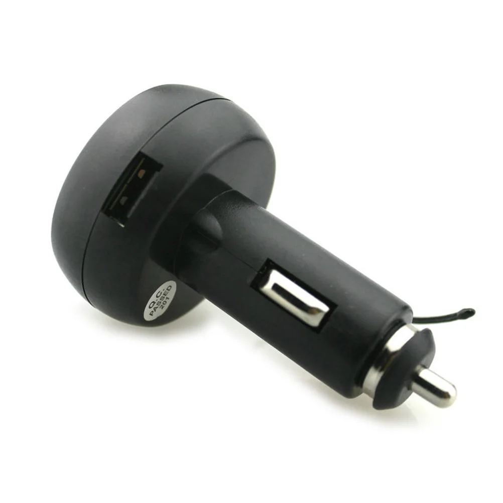 

12-24V Car *4.3Cm Lcd Voltmeter Thermometer Usb 5V 2.1A For Smartphones Gps Tablets Fire-Proof Abs Plastic Car