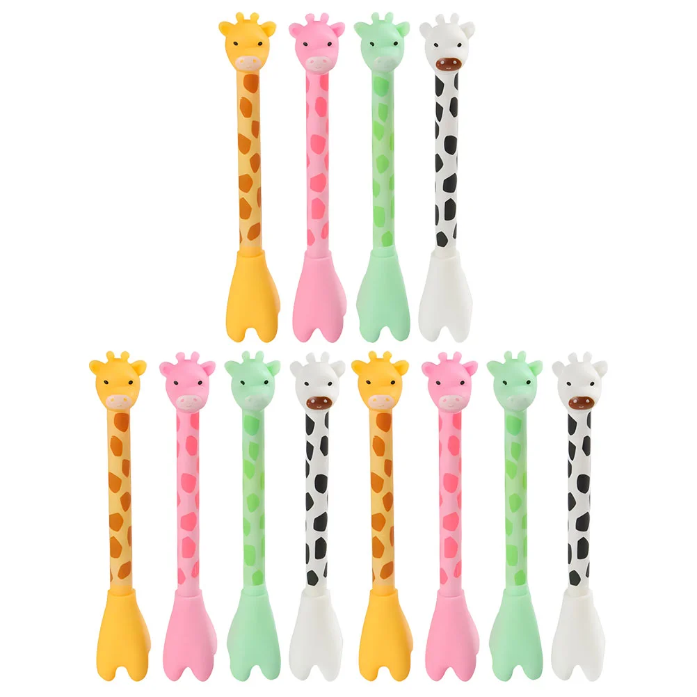 

12 Pcs Giraffe Ballpoint Pen Pens for Girls Prize Cute Bulk Gel Pp Office Sign Writing