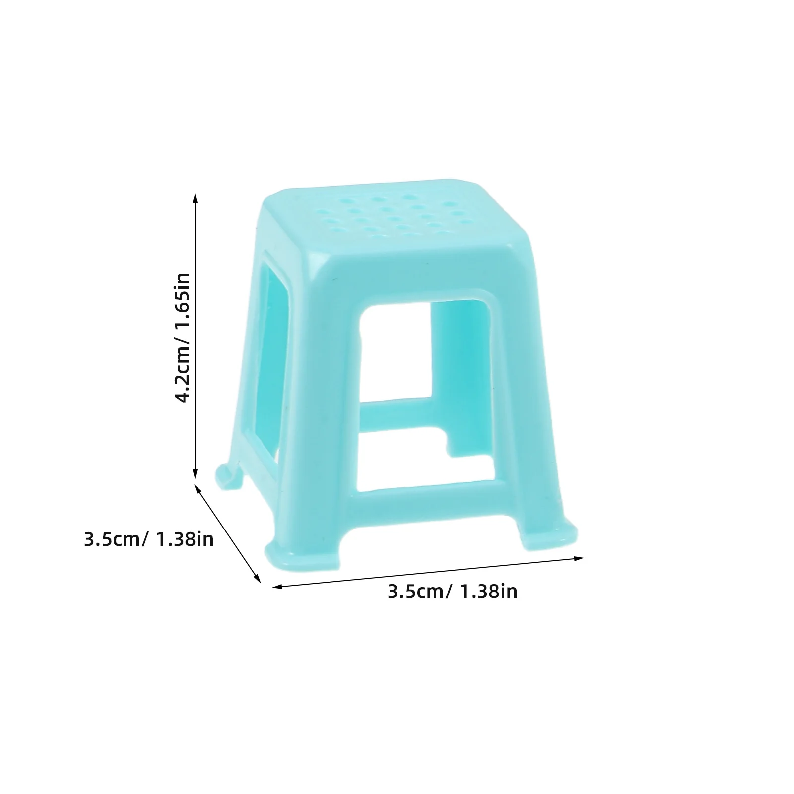 30 Uds. Taburetes de plástico en miniatura Vintage, Mini banco Retro, muebles para casa de muñecas, accesorios para decoración del hogar, accesorios de fotografía