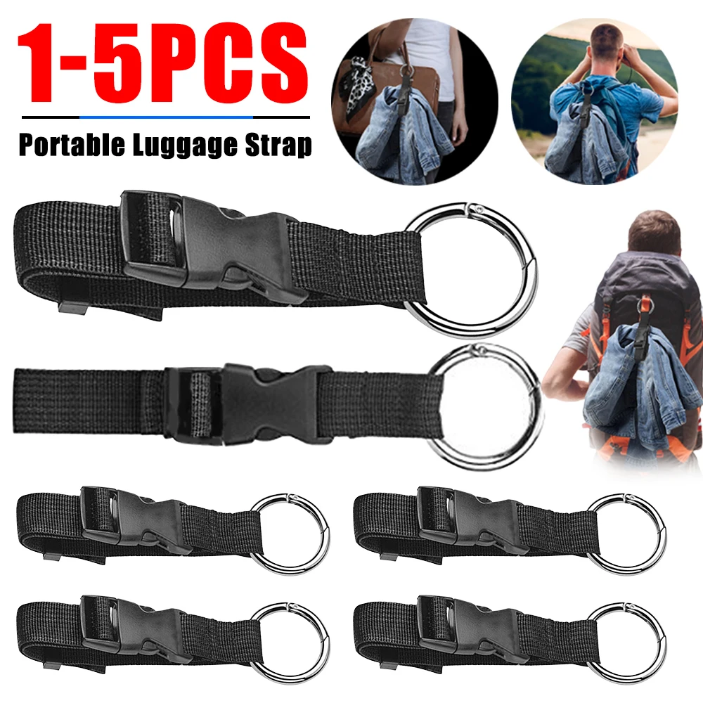 

Travel Luggage Fixed Strap with Release Buckle Portable Luggage Strap Anti-Theft Backpack Jackets Gripper for Carry On Bags