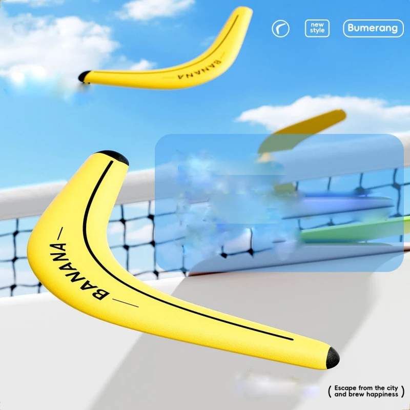 Miękki bumerang dla dzieci, dwułopatkowy w kształcie litery V, dysk do latania na zewnątrz, interaktywna zabawka sportowa dla dorosłych i dzieci, prezent dekompresyjny.
