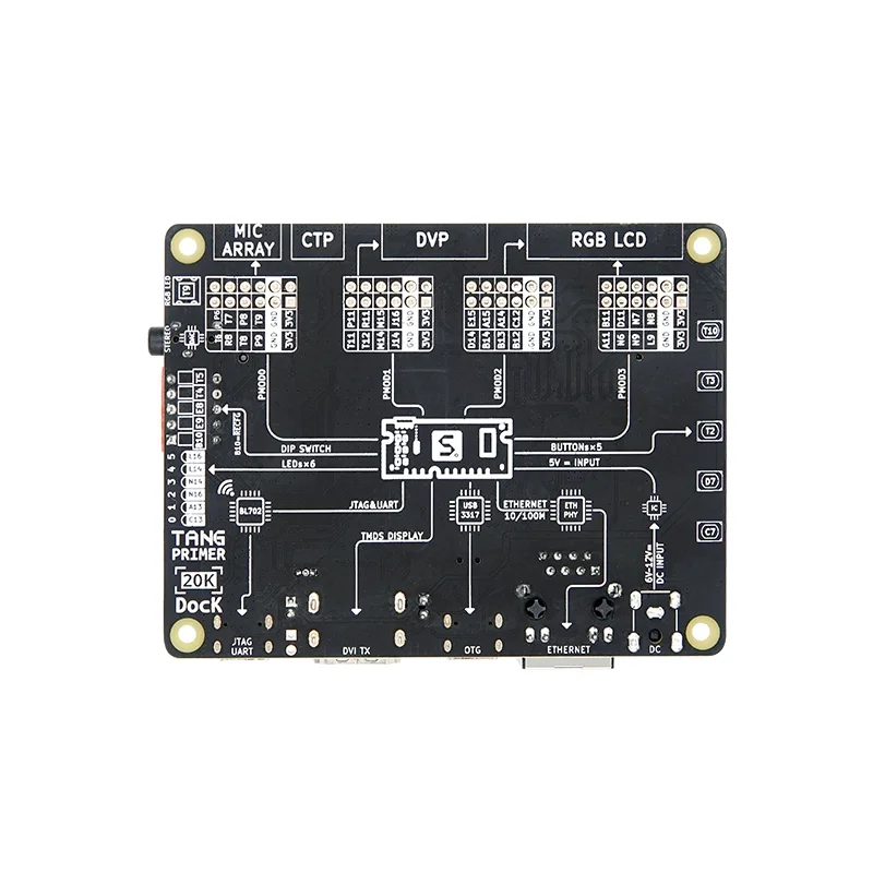 TopElec Tang Primer 20K DOCK Development Board Gowin GW2A FPGA GoAI Education Edition