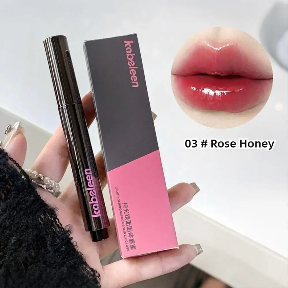 NEW Solid Lip Gloss Stick Non-Sticky Moisturizing High Pigment For Nude Glossy Shine Red Sexy Lip Makeup Cosmetic Non-stick J1Y8