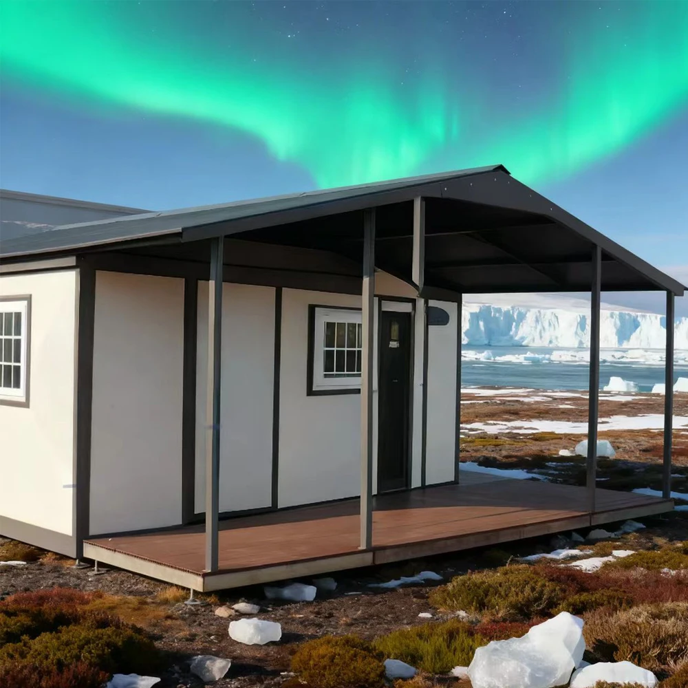 منزل قابل للطي 2026 مع منزل لوحة Sunny Mobile Prefabricated، 20/40 قدم مع غرفة نوم