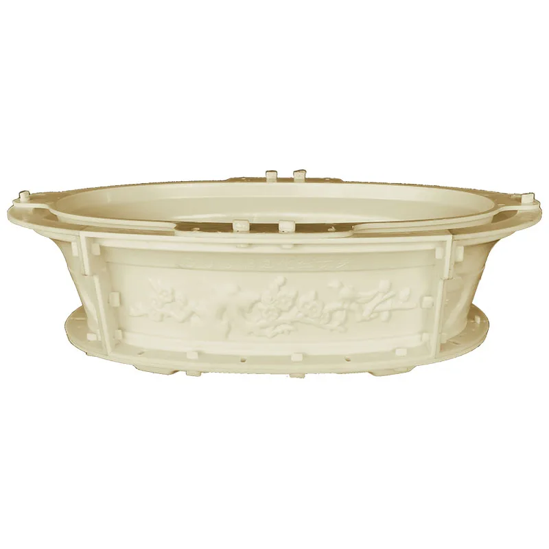 

Цементная форма для цветочного горшка, пластиковая овальная цветочная тарелка, европейская модель бонсай, изготовление бетонной круглой формы, самодельная