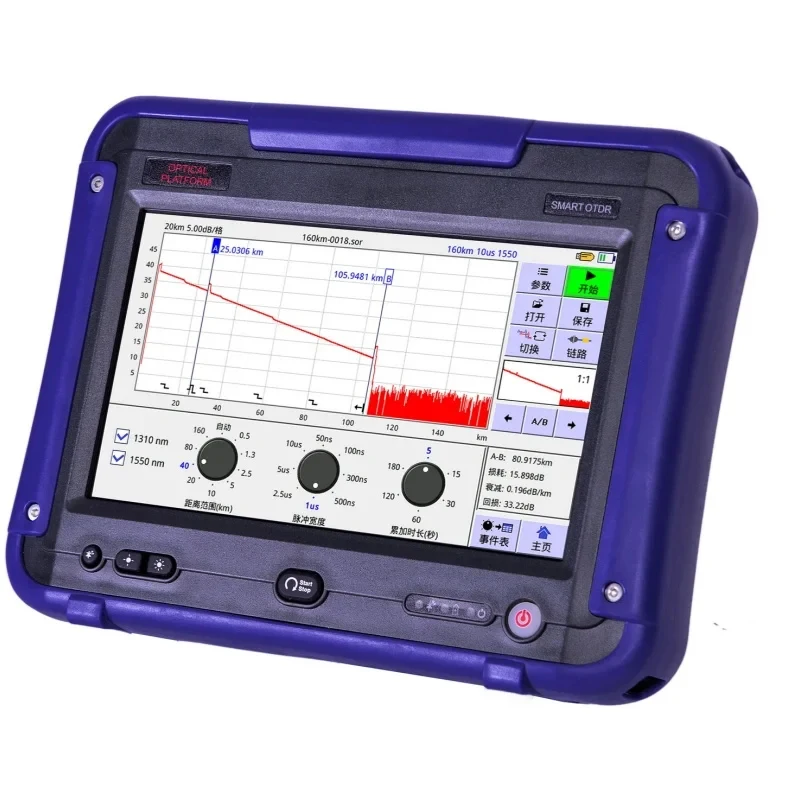 

(Sea shipping) FFS3700 SM&MM PON OTDR 7 inch Touch Screen 1310/1490/1550/1625/1650nm Active Fiber Tester VFL OPM Event Map Ether