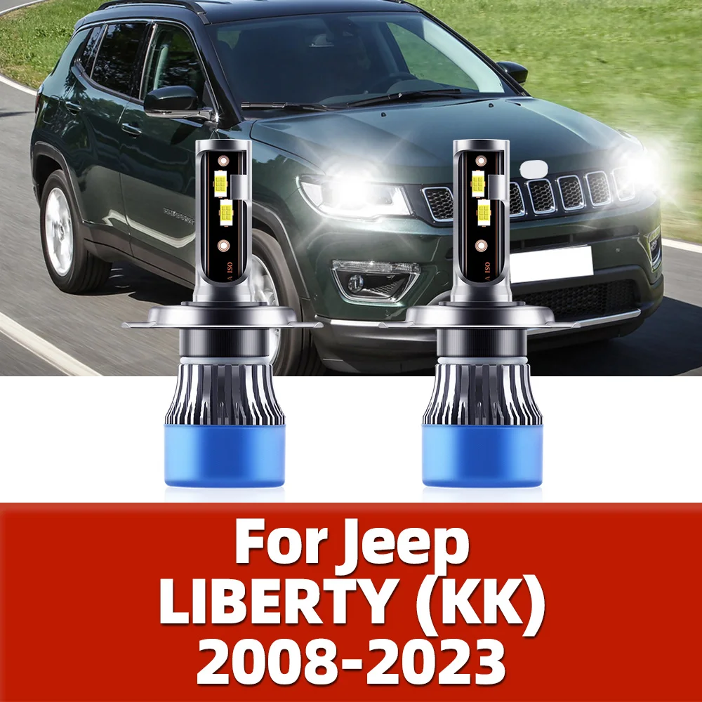 

LED Headlights H4 Hi Lo Beam Car Headlamp Lamp CSP Bulbs For Jeep LIBERTY (KK) 2008 2009 2010 2011 2012 2013 2014 2015 2016-2023