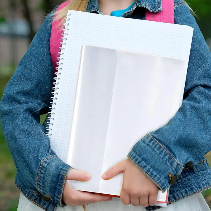 Boek Beschermhoes 10x Naslagwerken Doorzichtige Beschermhoes Herbruikbare Leerboekomslagen Voor Boeken Handboeken Naslagwerken