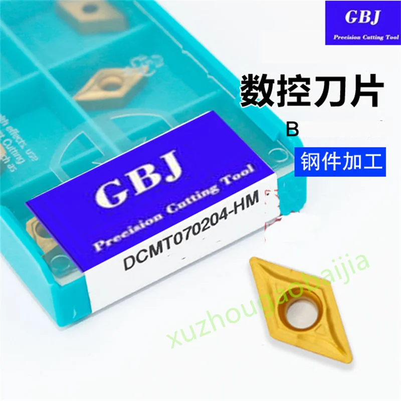 GBJ-CNC DCMT070204-HM DCMT070208-HM GBJ251 CNC indexable carbide turning insert 10pcs/pack High quality