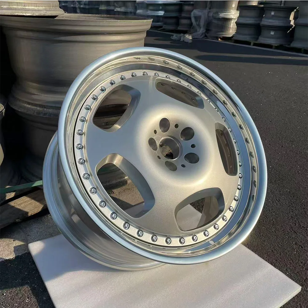 Custom Polished Forged Wheels 17-22 Inch 2 Piece Five Spoke 10J 5x112 5x120 For Audi A4 A6 For Bentley For Porsche Deep Dish
