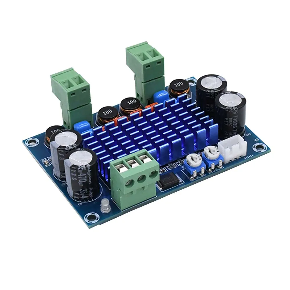 Tenghong TPA3116D2 120W*2 Digital HIFI Amplifier Board DC5-28V Amplifier Chassis Dedicated Plug-in Stereo Power Amplification