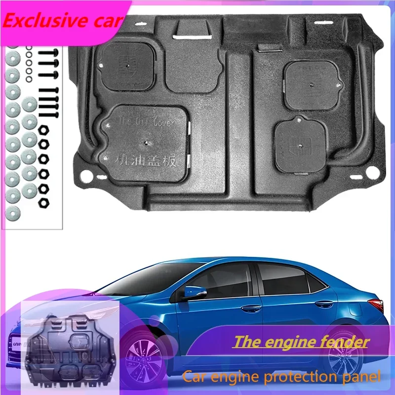 

Under Engine Guard Splash Shield Mud Fender Cover Plate Fender Mudguard Protector For Toyota LEVIN 2021-2024 1.5L 1.2T Car Black