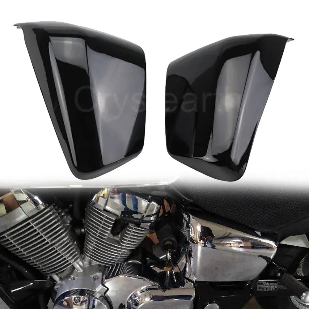 

1 Pair Motorcycle Left Right Battery Side Fairing Guard Cover For Honda Shadow ACE Aero Spirit VT 400 750 VT400 VT750 2004-2013