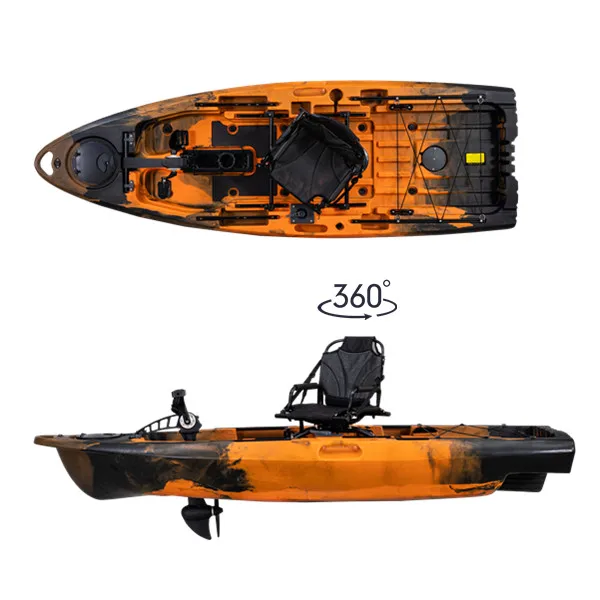 

2.9 Meters HDPE Hull Material Pedal Fishing Kayak with 360 Degree Swivel Frame Chair