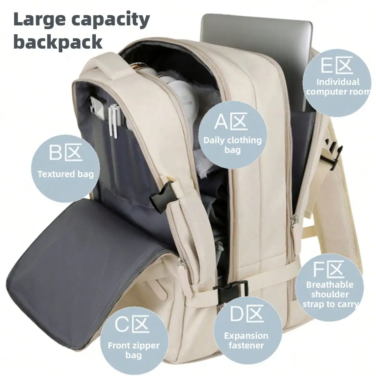 Large Travel Backpack Carry On Flight Approved Laptop Work Business Backpack For Women Men Mochila De Viaje