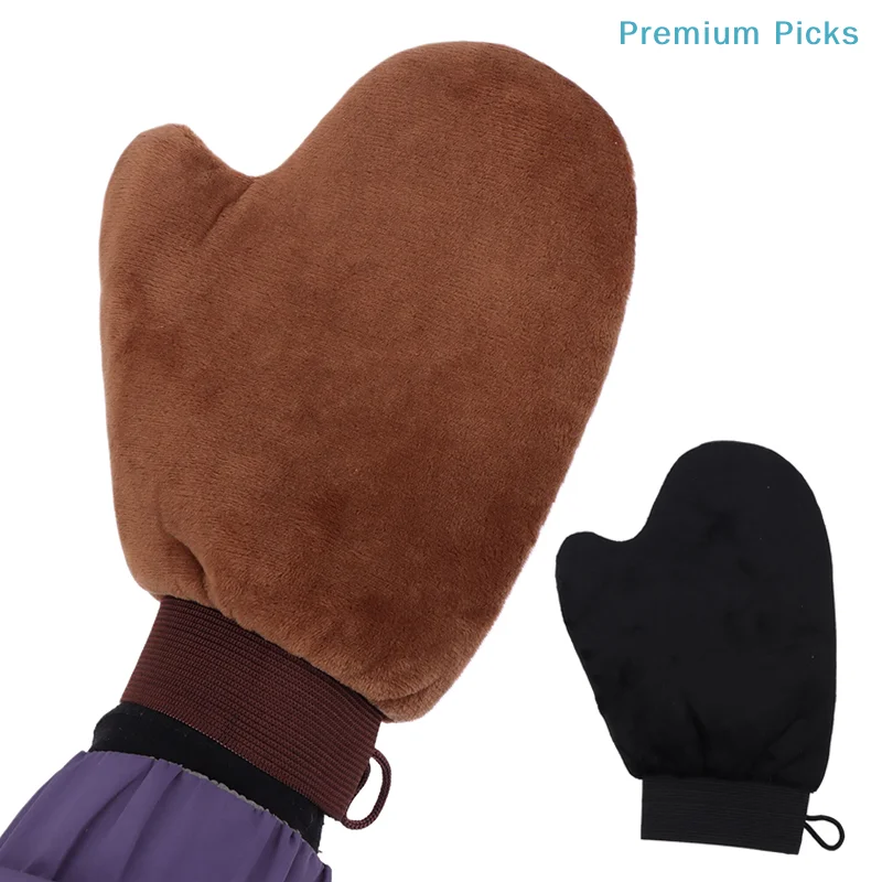 1Pcs Finger Glove Reusable Body Self Tan Glove Applicator Tanning Gloves Cream Lotion Mousse Body Cleaning Glove Self Tanner