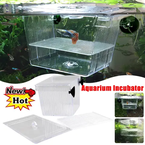 New Fish Decoration Spawning Hatching Room Acrylic Fish Tank Isolation Box Aquarium Juvenile Fish Incubator Holder