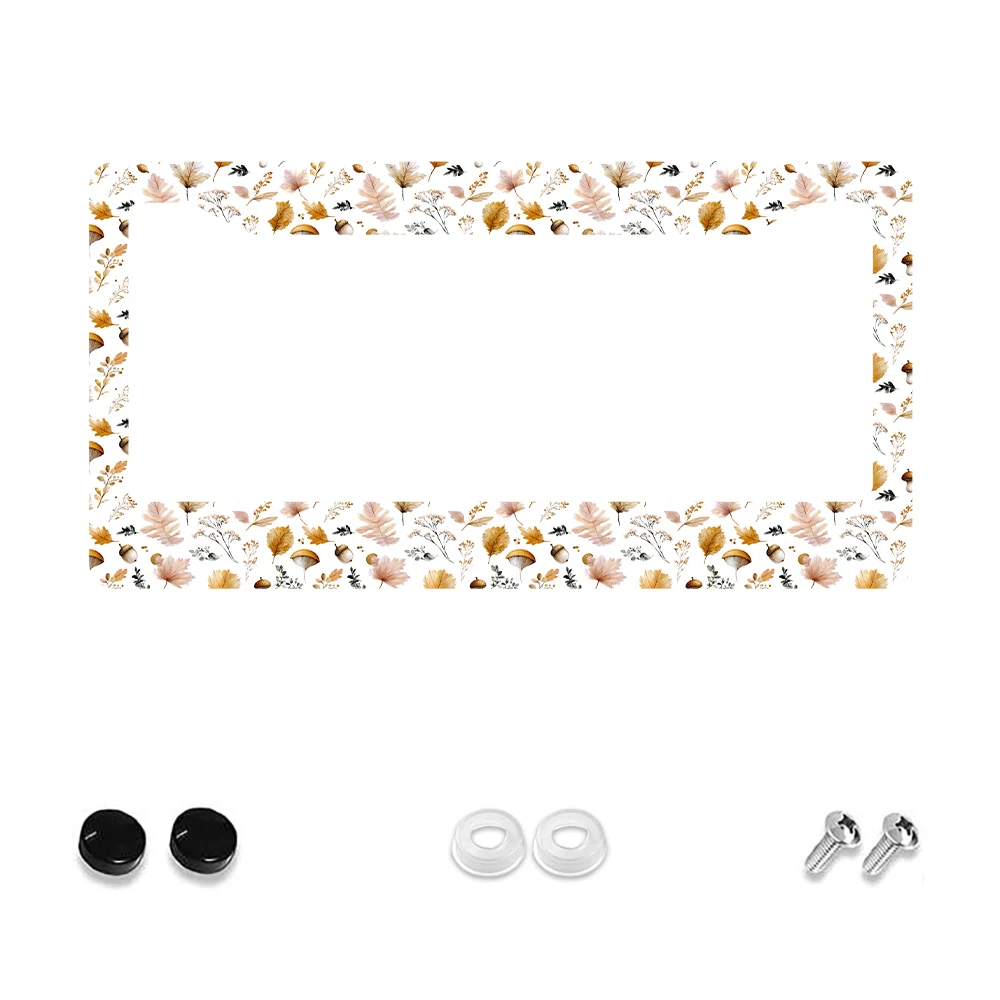 

1 шт., рамка номерного знака с 2 отверстиями в стиле ретро, коричневый лист, алюминиевый материал, 6x12 дюймов, включает комплект винтов, винтажный автомобильный декор