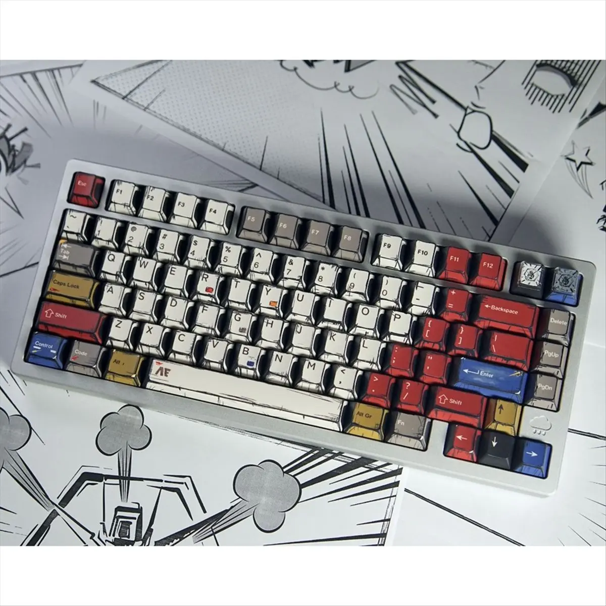 Super SalePBT Comic Style Keycaps Cherry Profile 141 Keys Keycaps Set Suitable Cherry MX Switches for Mechanical Keyboard
