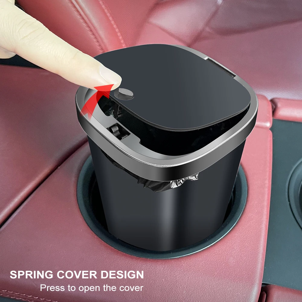 Universal Car Mini Trash Bin Garbage Can For Smart Suzuki Tesla Seat Subaru Volvo Skoda Ssangyong VW Golf SAAB Trumpchi Vauxhall