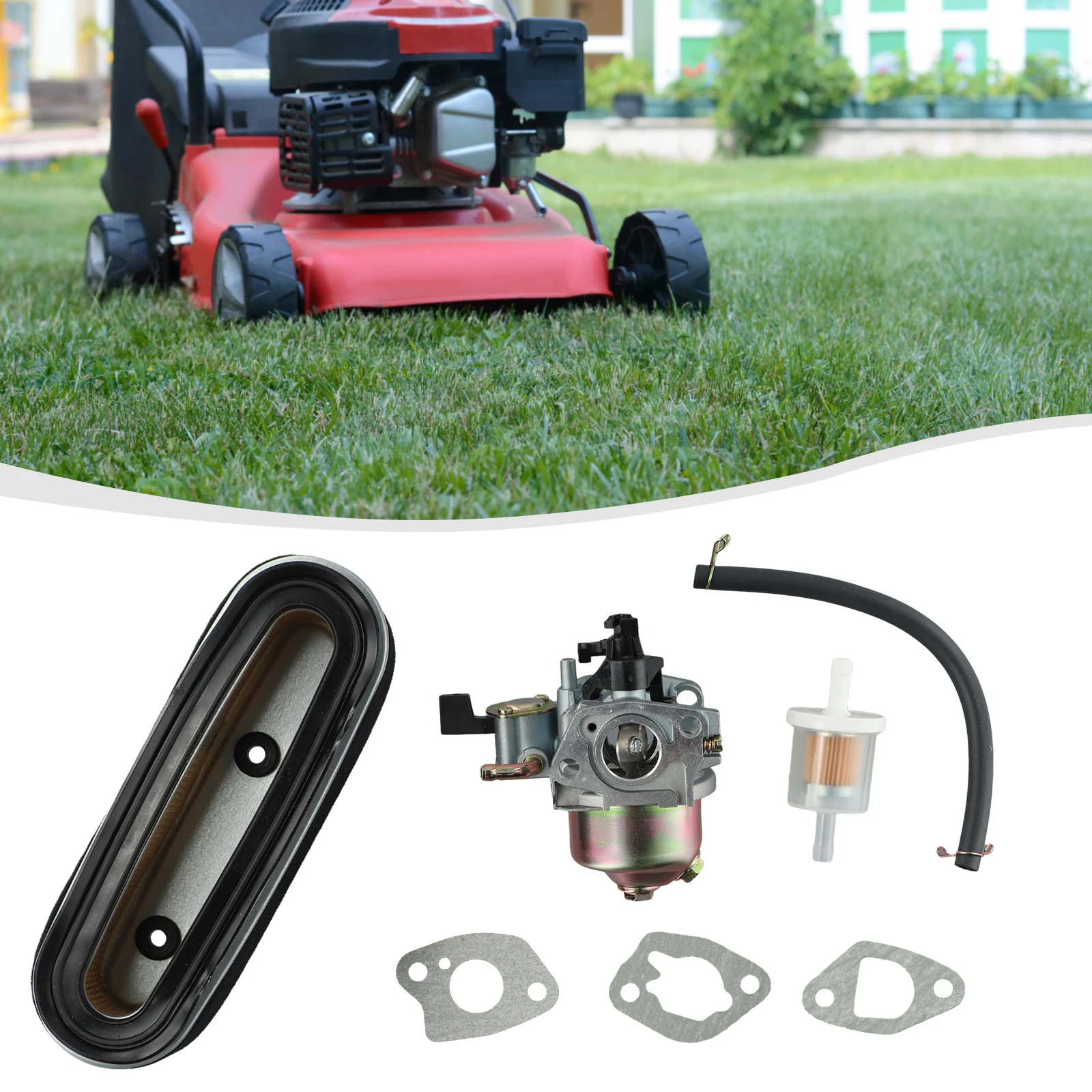 Easy Installation Carburetor and Filter Kit for Honda Lawnmower Engine HR194 HR195 HR214 HR215 HR216 GXV120 GXV140 GXV160