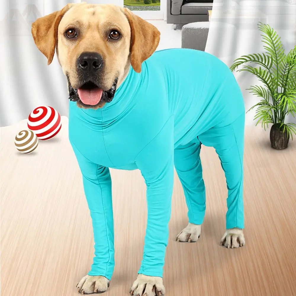 

Dog Coat Long-sleeved Pet Dog Jumpsuit Breathable Anti Shedding Four Legged Clothes Soft Comfortable Dog Pajamas Home Wear