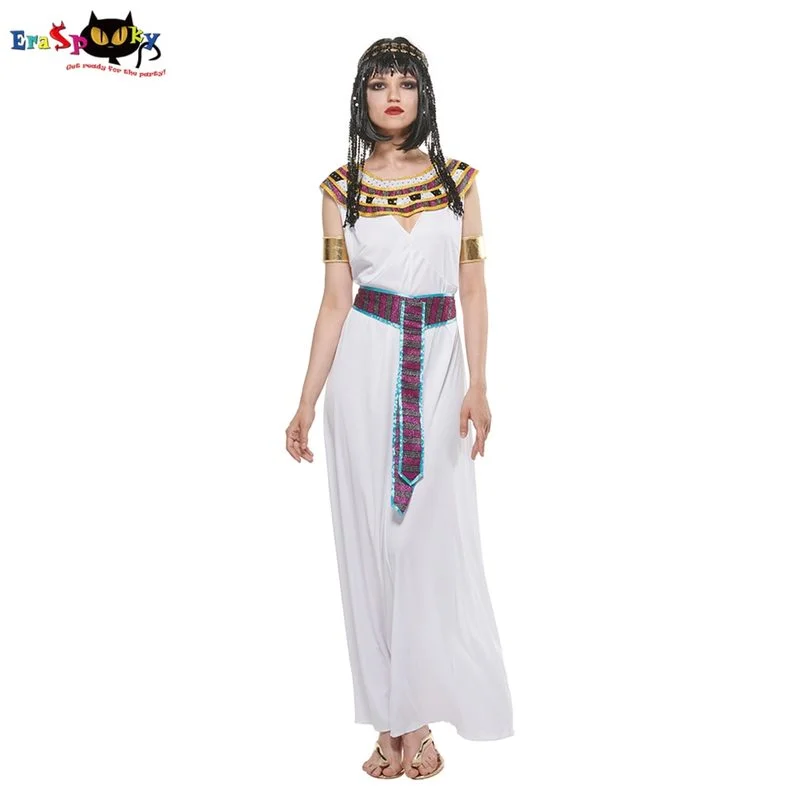 Ancient Egyptian Queen Halloween Costume for Women Cleopatra Cosplay Female Pharaoh Halloween Party Suit Carnival Easter Purim