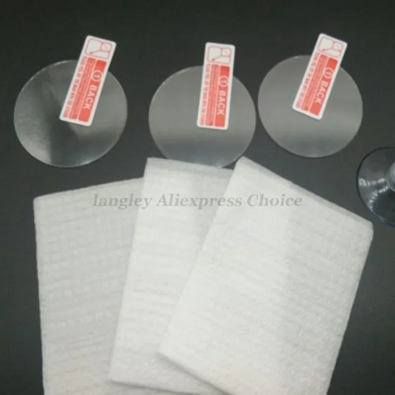 26-43mm 범용 강화 유리 Smartwatch 화면 보호기 보호 필름 28mm 30mm 32mm 38mm 40mm 41mm 42mm 직경 2-5PCS