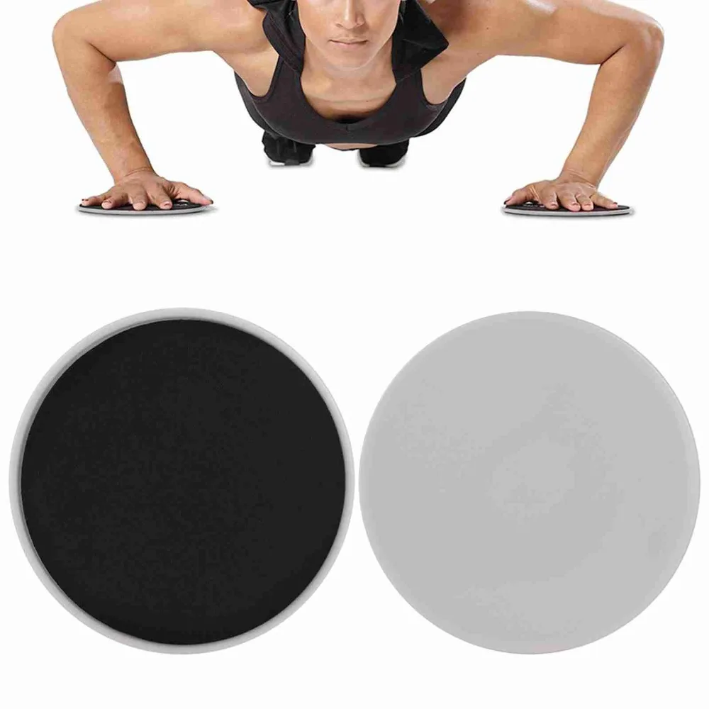 2PCS Effective Dual Sided Exercise Sliding Discs Non-Slip Workout Gliding Discs Ab Pads Equipment Home Workout