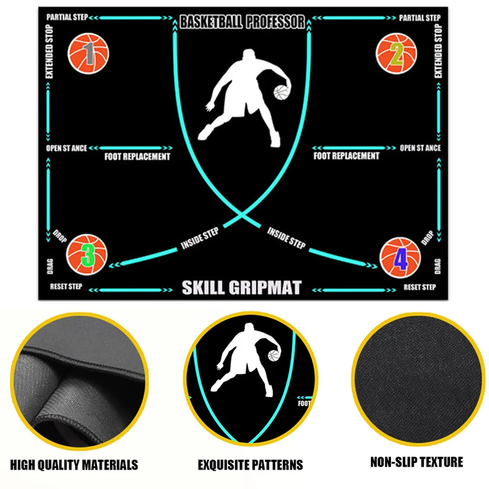 

Тренировочный коврик для баскетбольного подъема, нескользящий тренажер для баскетбола, тренировка для тренировок по футболу для молодежи и взрослых, тренировка по управлению мячом