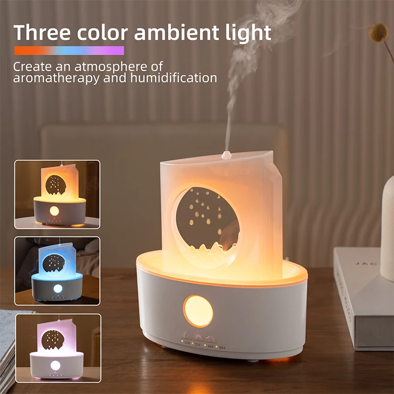 

Rain Clouds Aroma Diffuser Zen Raindrops Air Humidifier Essential Oil Diffuser Home Desktop Ultrasonic Sprayer 3 Colors Lamp