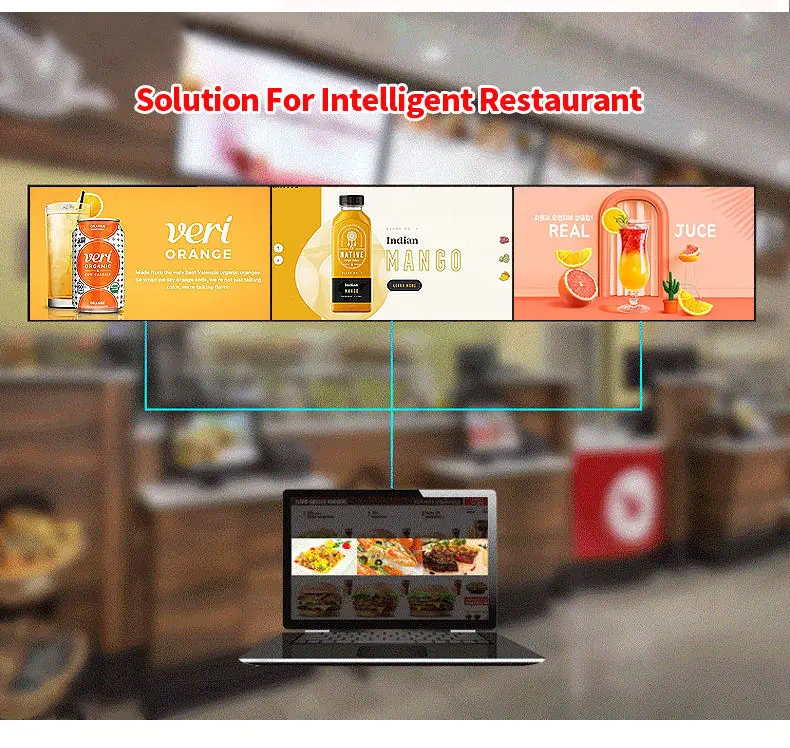 Lcd Digital Signage And Display 32 Inch Menu Boards Wall Mounted Advertising Screen Wall Advertising Screen