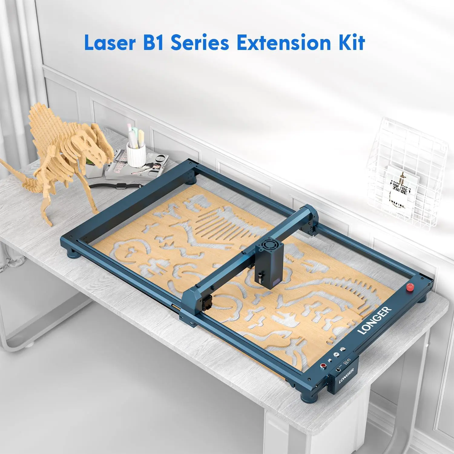 Kit di espansione serie B1 più lungo, area di incisione estesa fino a 17,7" x 33,5" (450 x 850 mm), compatibile con laser B1 20 W/30 W/40 W