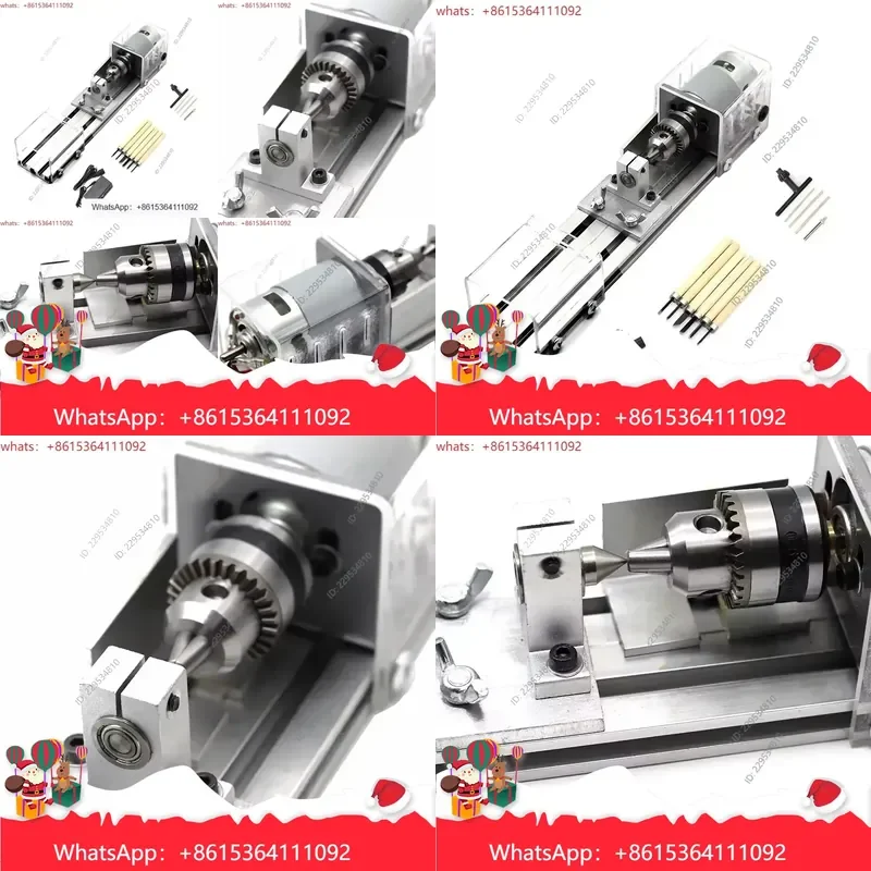 de alta calidad 96W Mini Lathe Beads Machine for DC12-24V Woodwork DIY Standard Set Compatible for Compatible For Model，1pc