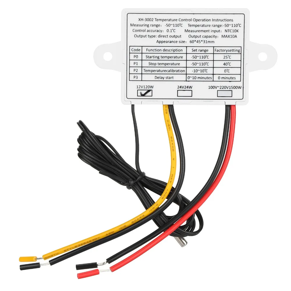 Precise Control Digital Temperature Controller Fast Response Small Size Hatching Temperature Controller Temperature Calibration