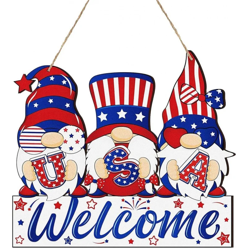 

Christmas Colored Glass Flower Pot Independence Day Welcome Door Panel Decoration 36X32cm