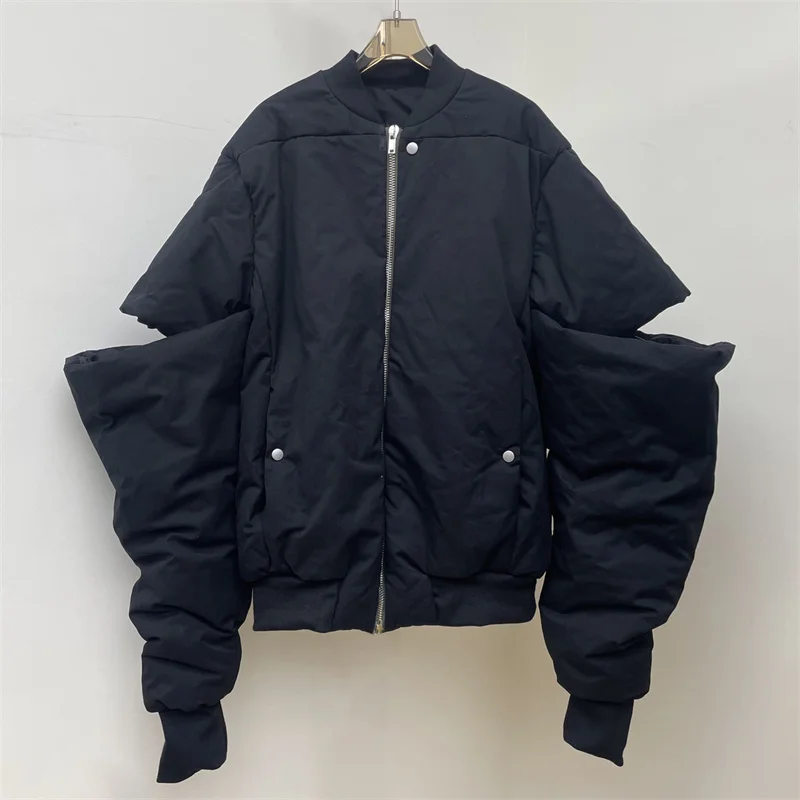 Women's jacket 2025 Winter New Baseball collar women's coat Spray bonded cotton filled warm thick coat y2k cotton-padded jacket