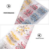 250 Pcs Waterproof Insulated Connectors High Quality Polyolefin Tin Solder Seal Wire Heat Shrink Butt Connectors Joint Splice