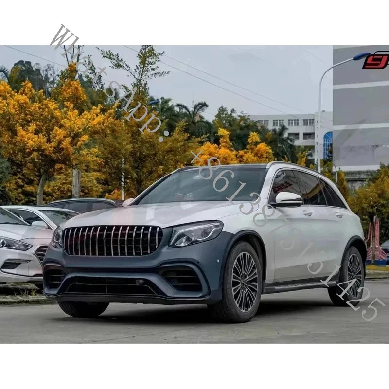 

Suitable Car Bumper 2016-2018 GLC Class W253 Upgrade GLC63 Body Kit Grille Rear Flare Exhaust Pipe